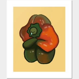 Sad bell pepper Posters and Art